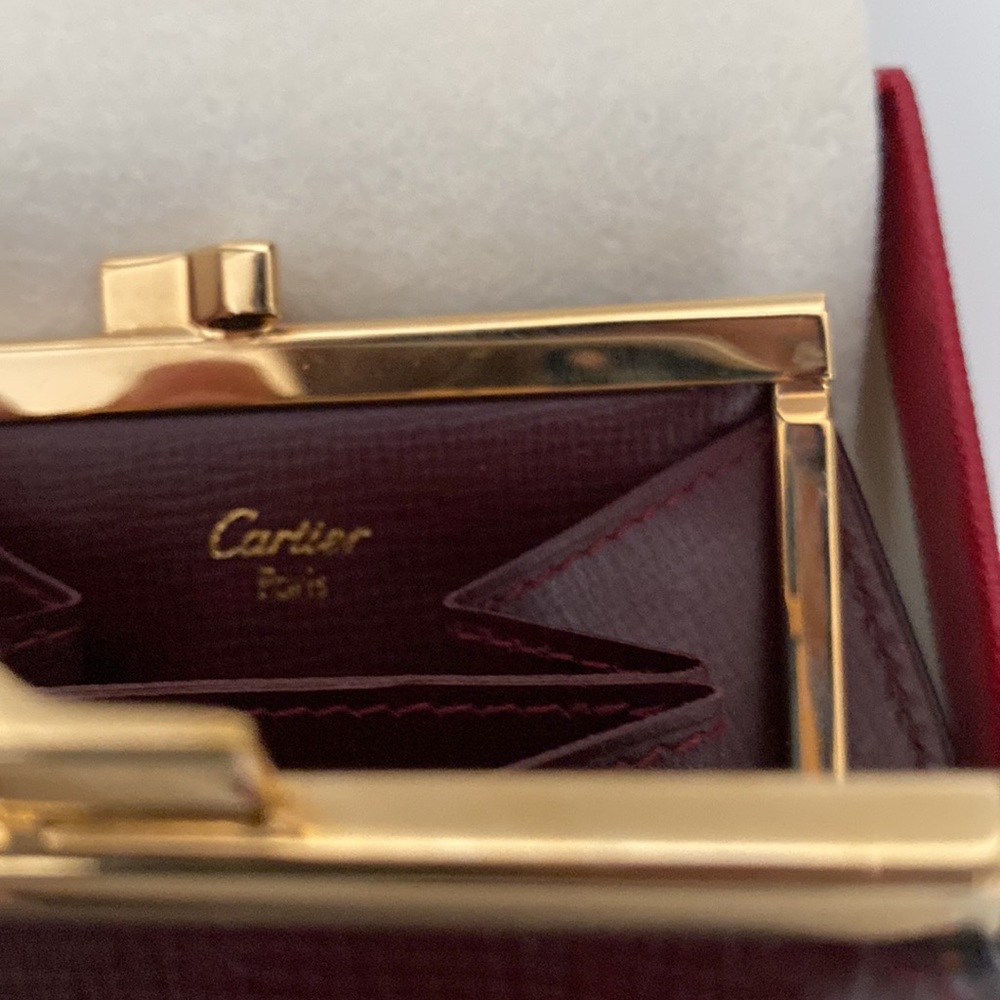 Vintage Cartier Kiss Lock Coin Case Wallet Purse 👛 - Picture 8 of 9